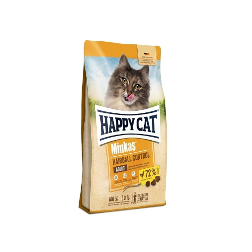 Happy Cat Adult Minkas Hairball Control Poultry 1.5 Kg Bag