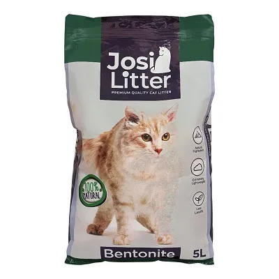 Josi Adult Cat Bentonite Litter with Baby Powder Scent 5 Liter Bag
